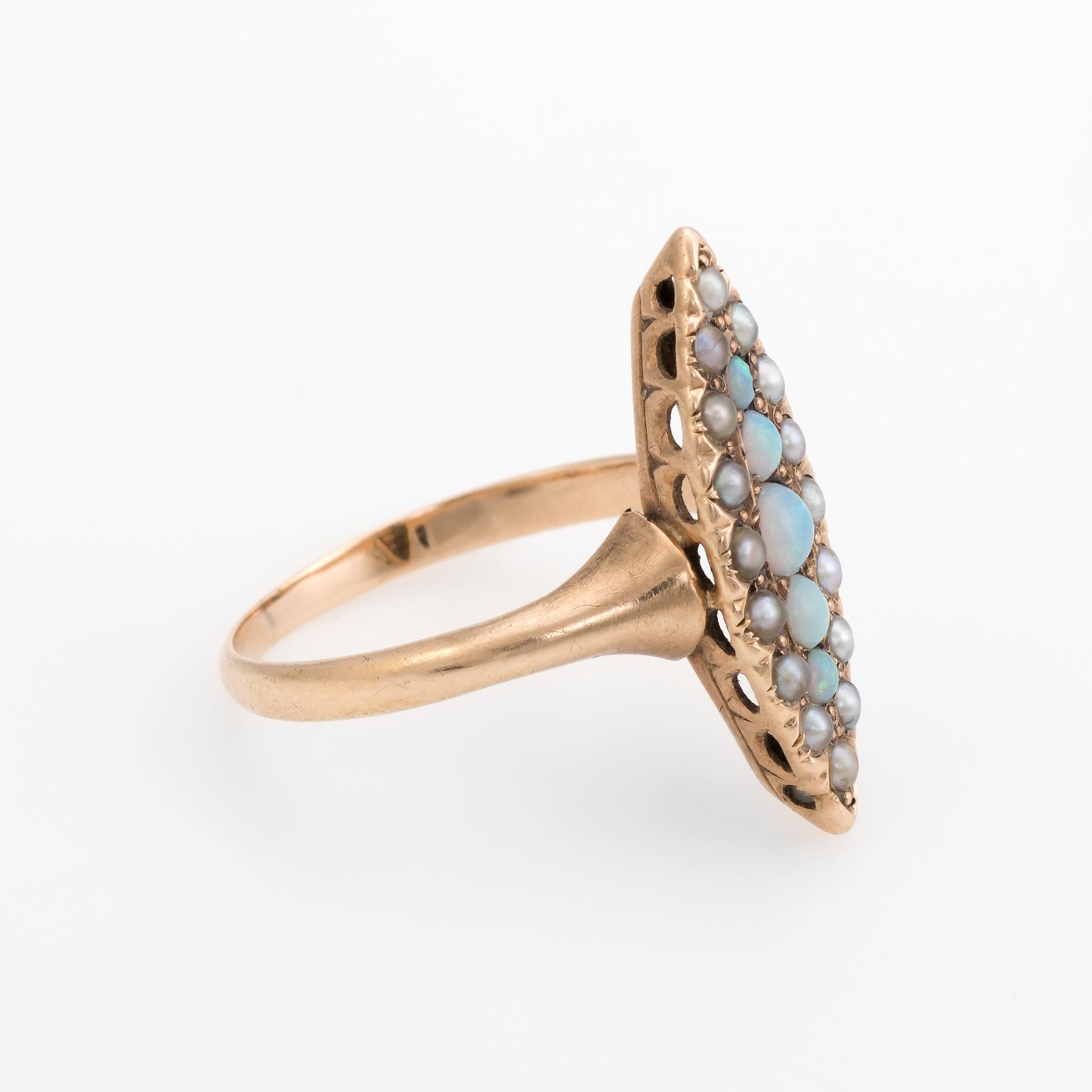 opal pinky ring