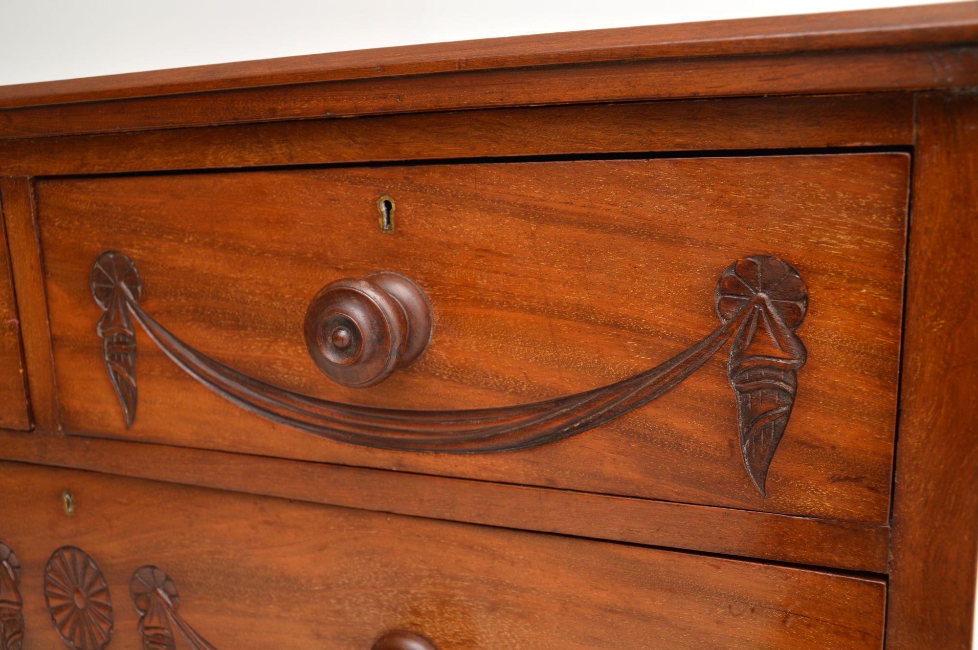 Antique Victorian Neoclassical Chest of Drawers 6