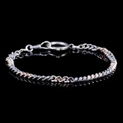 Antique Victorian Niello Bracelet Silver Gold, circa 1900