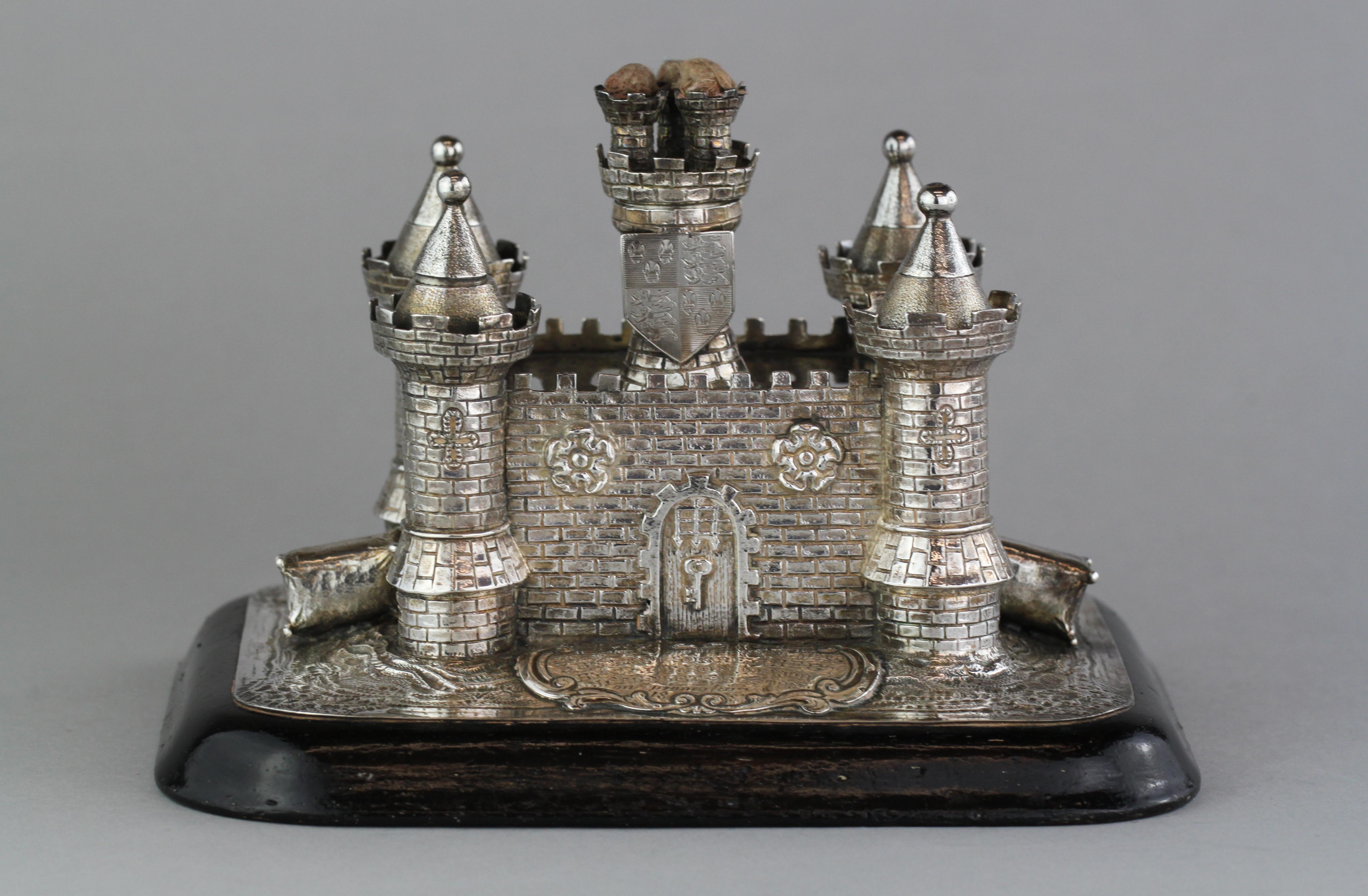 Victorien Brûleur de table en argent sterling antique victorien fantaisie avec cigare, style victorien en vente