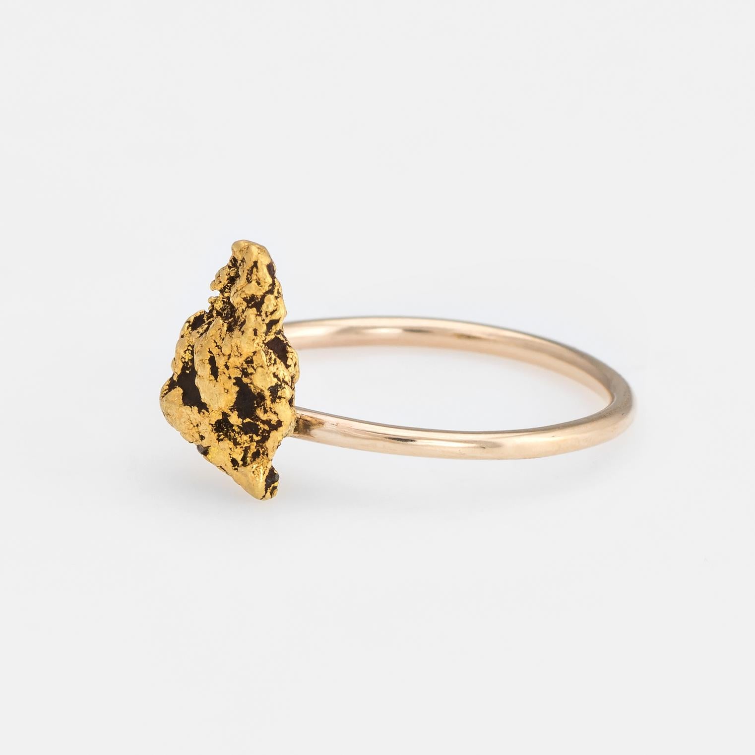 22k gold nugget ring