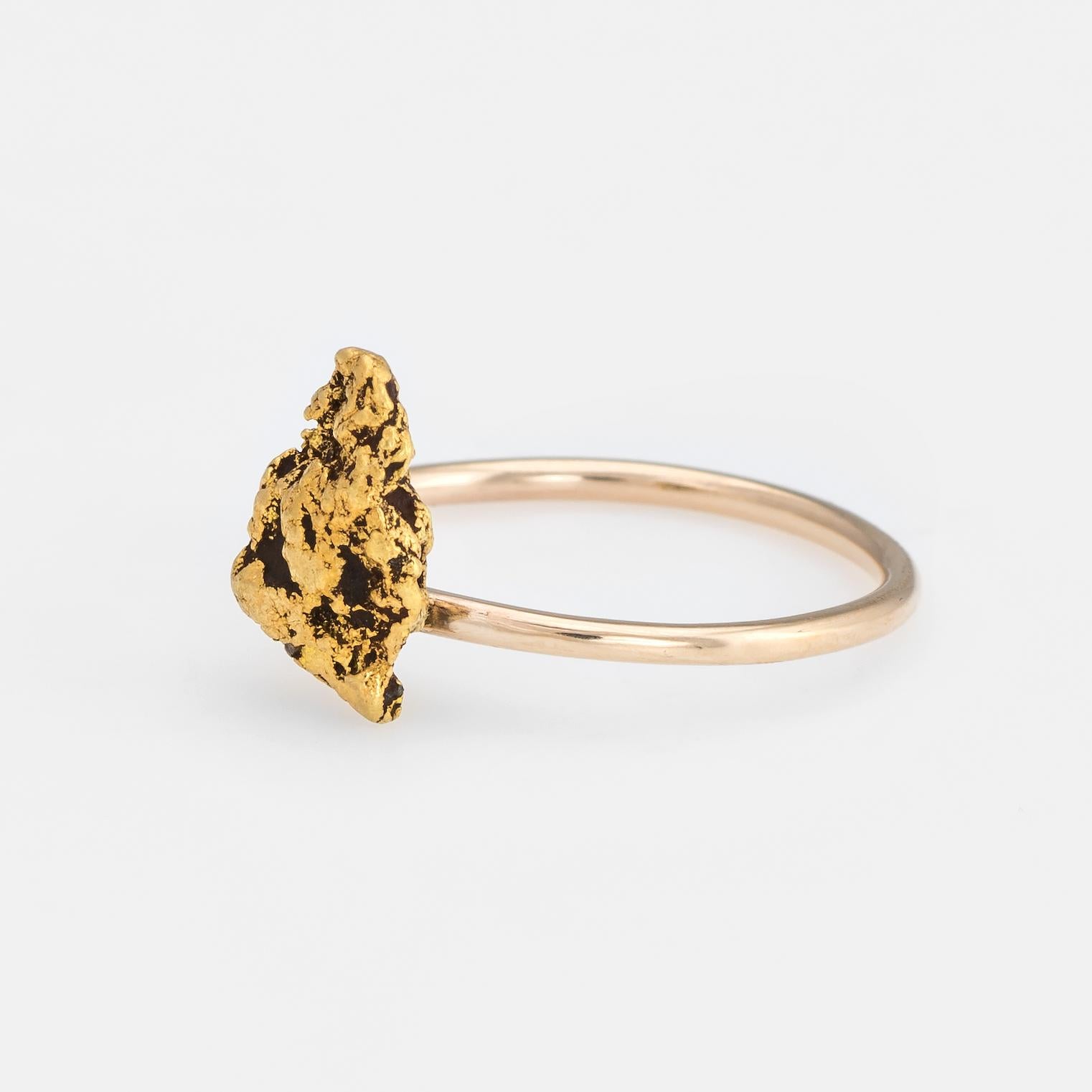 vintage gold nugget ring