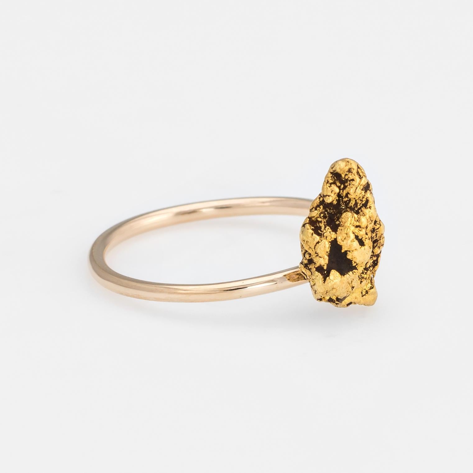 vintage gold nugget ring