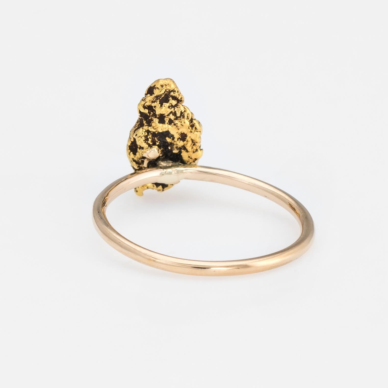 gold nugget ring vintage