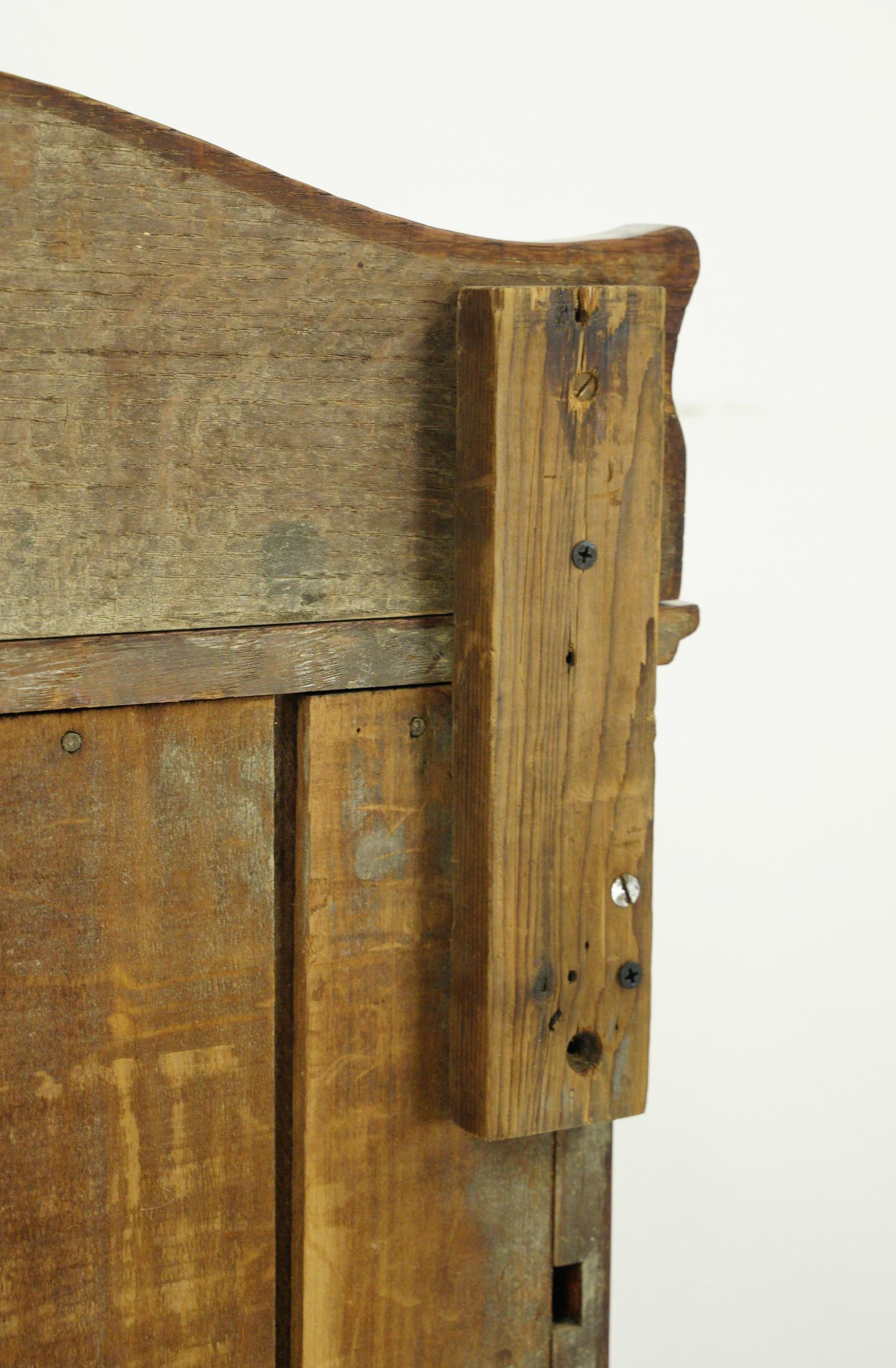 Antique Victorian Oak 6 Drawer High Boy Dresser w Casters 9