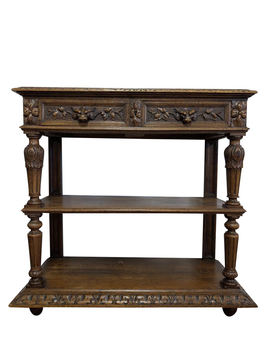 Quercia Antico Buffet da dessert vittoriano in Oak, Server in vendita