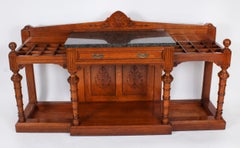 Antique Victorian Oak Country House Hall Umbrella Stand 19th Century