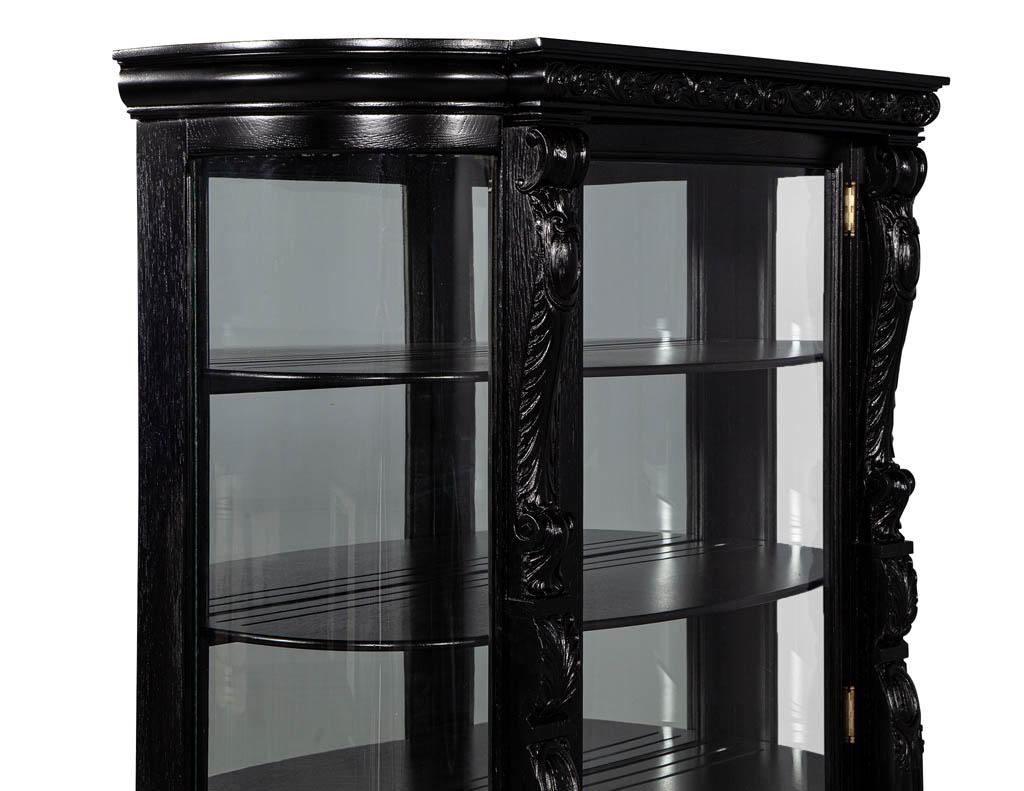 victorian glass display cabinet