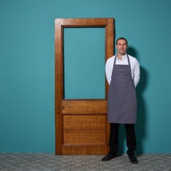 Antique Victorian Oak Door For Glazing