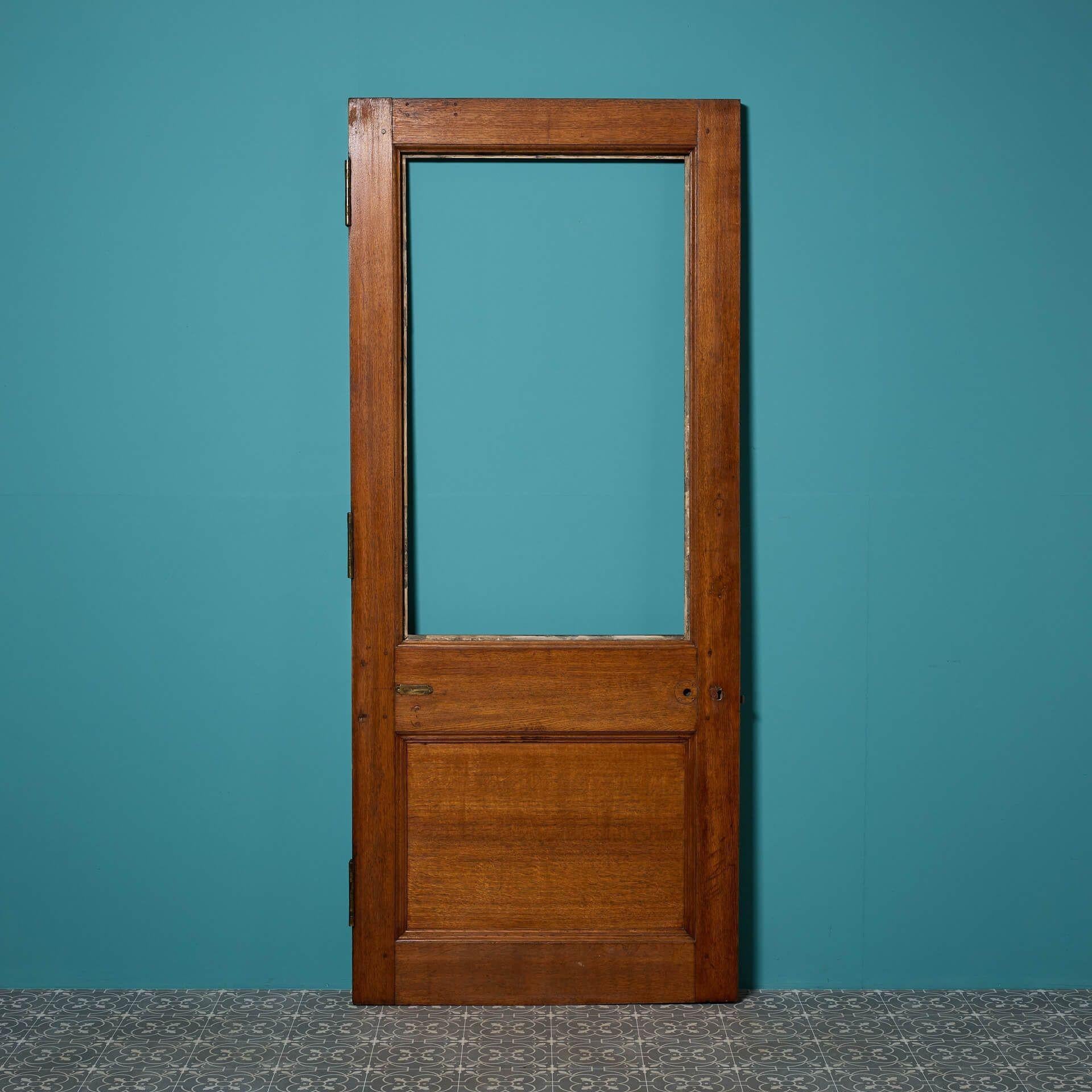 Antike viktorianische Eiche Tür für Verglasung im Zustand „Relativ gut“ im Angebot in Wormelow, Herefordshire