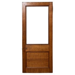 Porta antica vittoriana in Oak per vetri