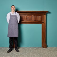 Antique Victorian Oak Fireplace