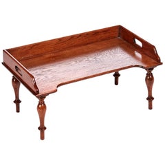 Antique Victorian Oak Tea Tray Antique Victorian Oak Tea Tray
