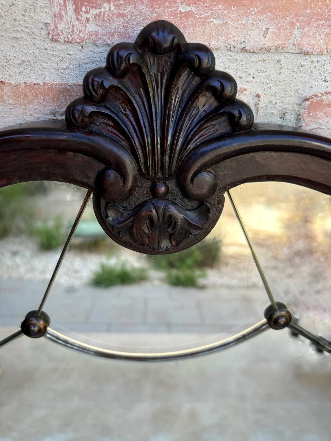 Antiguo espejo de pared victoriano de roble, década de 1890 Victoriano en venta
