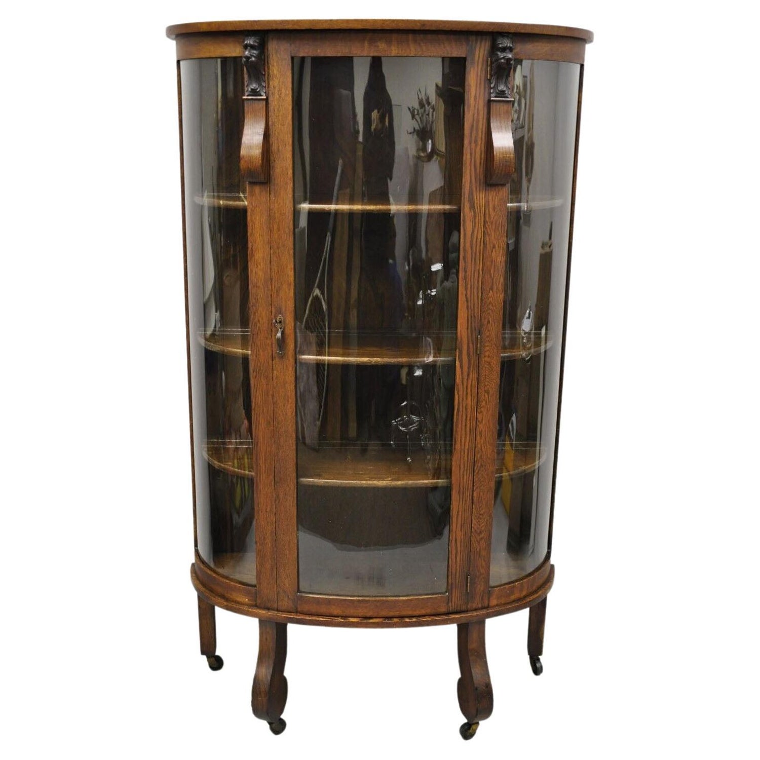 antique-curved-glass-china-cabinet-value-cabinets-matttroy