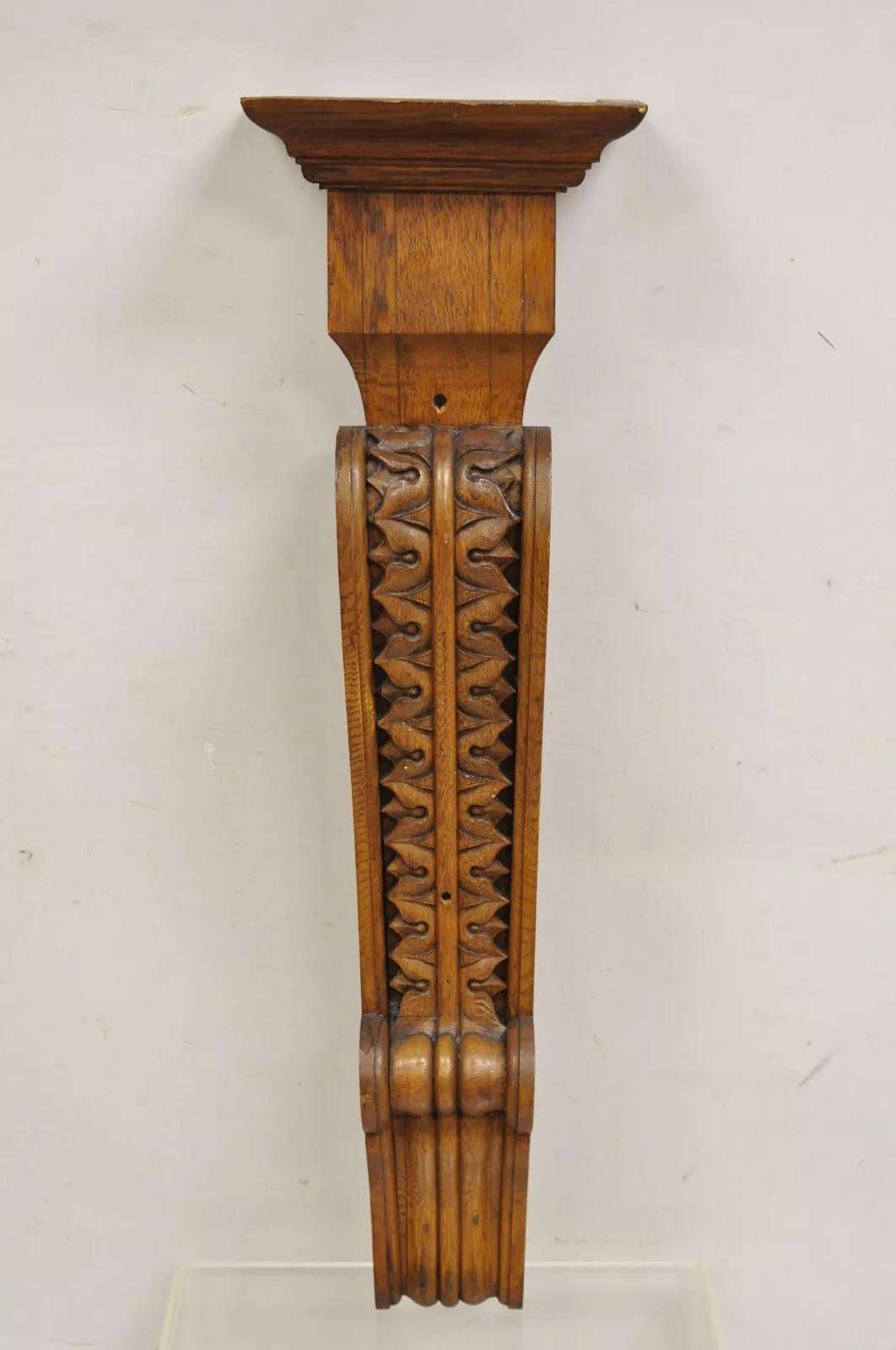 Sconosciuto Antique French Wood vittoriano rinascimentale alto 34