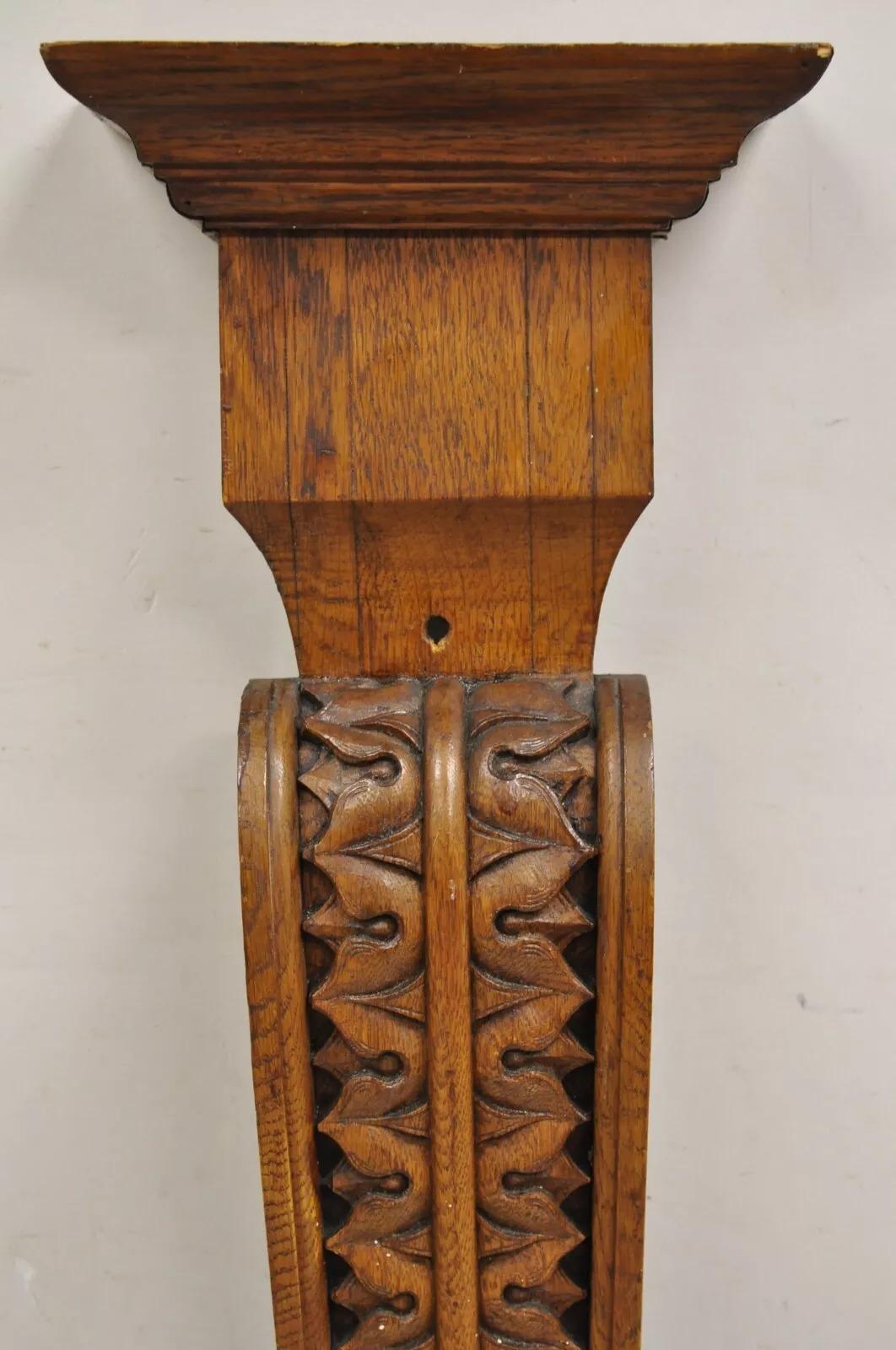 XX secolo Antique French Wood vittoriano rinascimentale alto 34