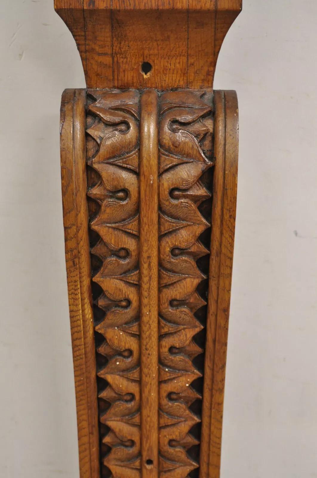 Quercia Antique French Wood vittoriano rinascimentale alto 34