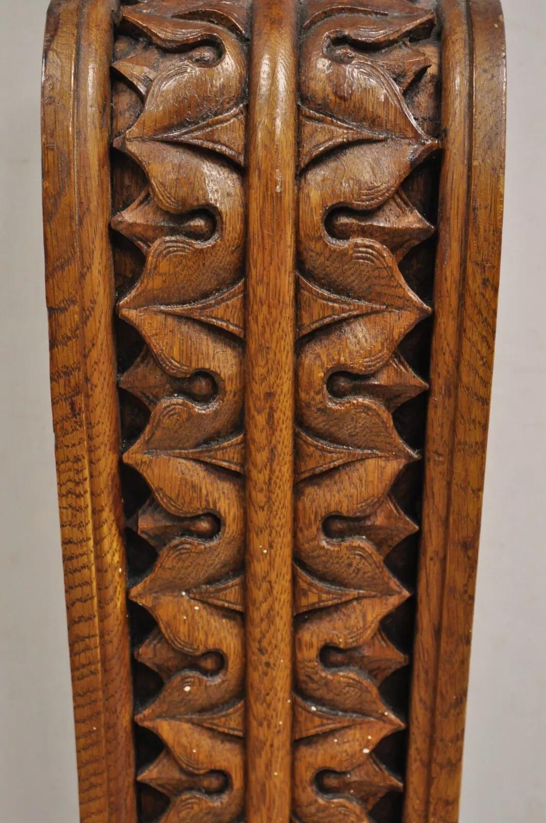 Antique French Wood vittoriano rinascimentale alto 34