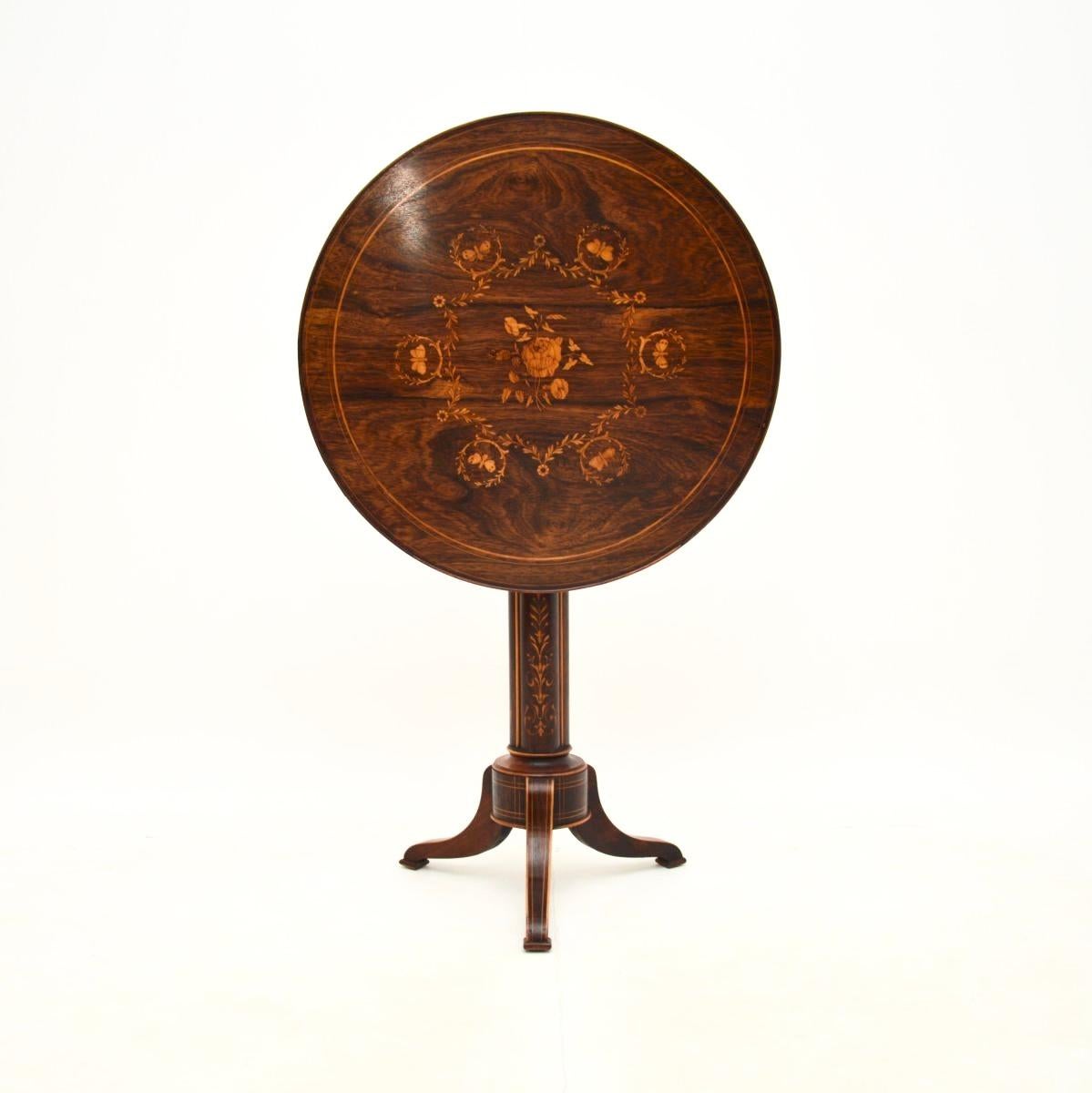 Early Victorian Antique Victorian Occasional Side Table For Sale