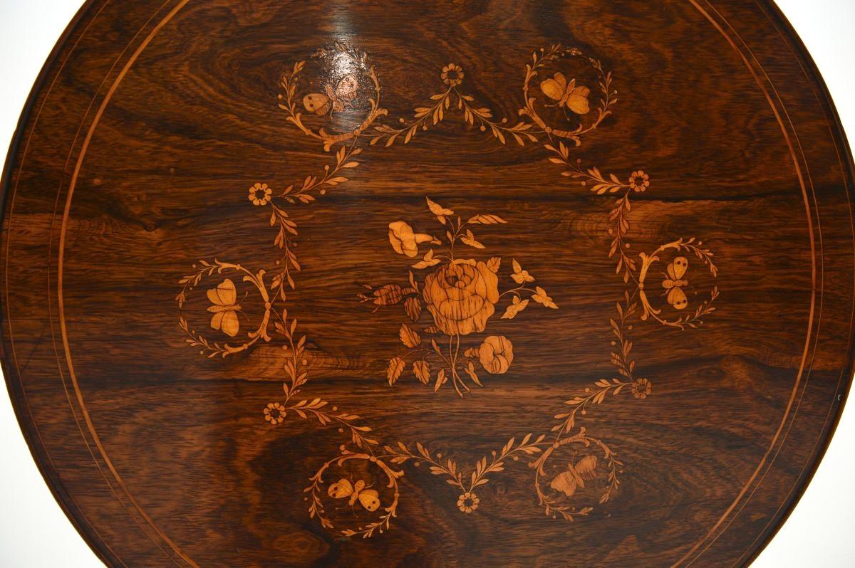 Mid-19th Century Antique Victorian Occasional Side Table For Sale
