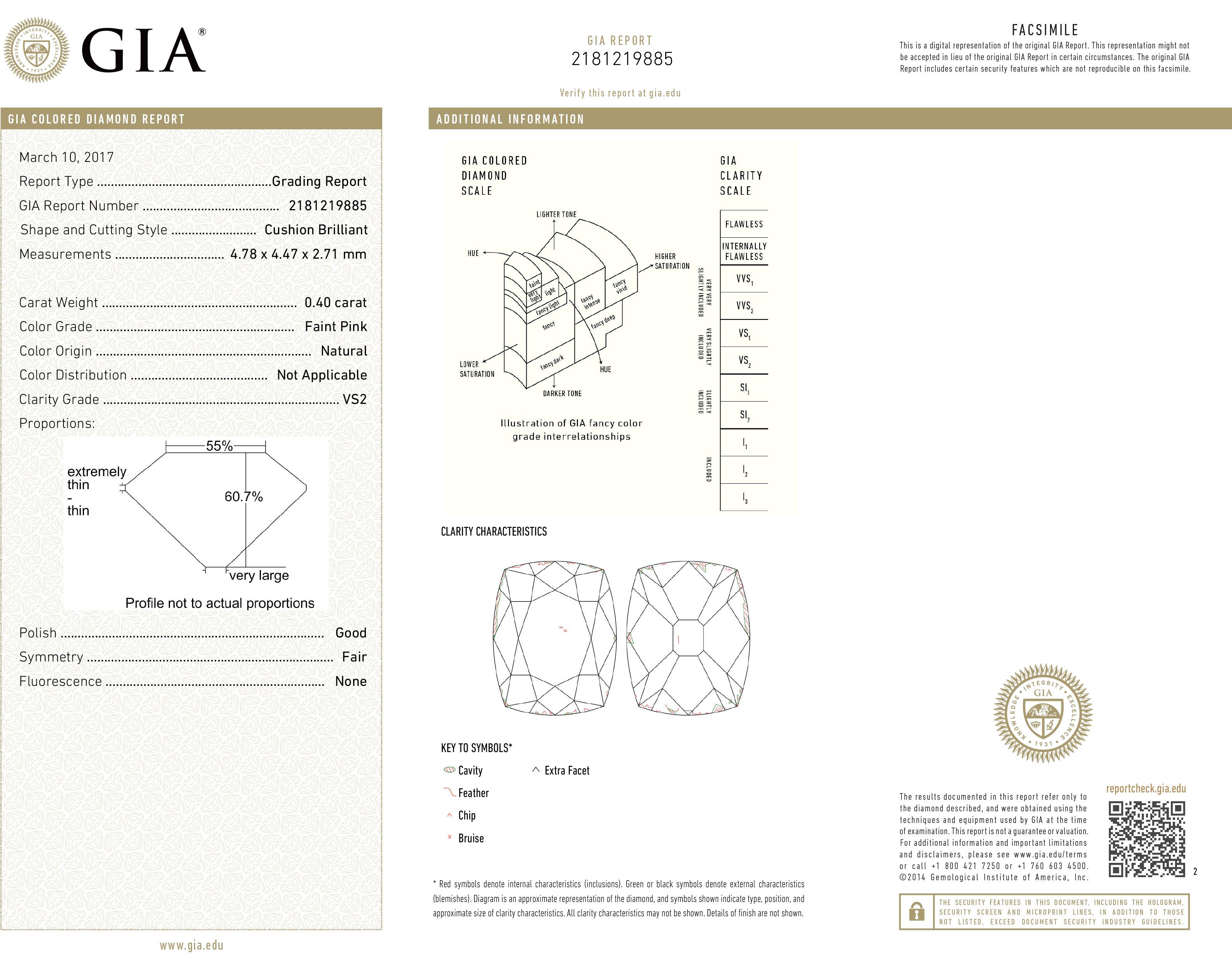 Antiker viktorianischer Verlobungsring mit rosa Fancy-Diamant-Cluster aus alten Minen, GIA 1