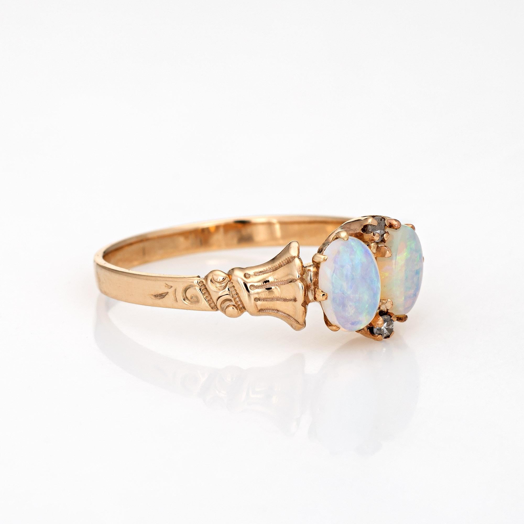 victorian antique opal rings
