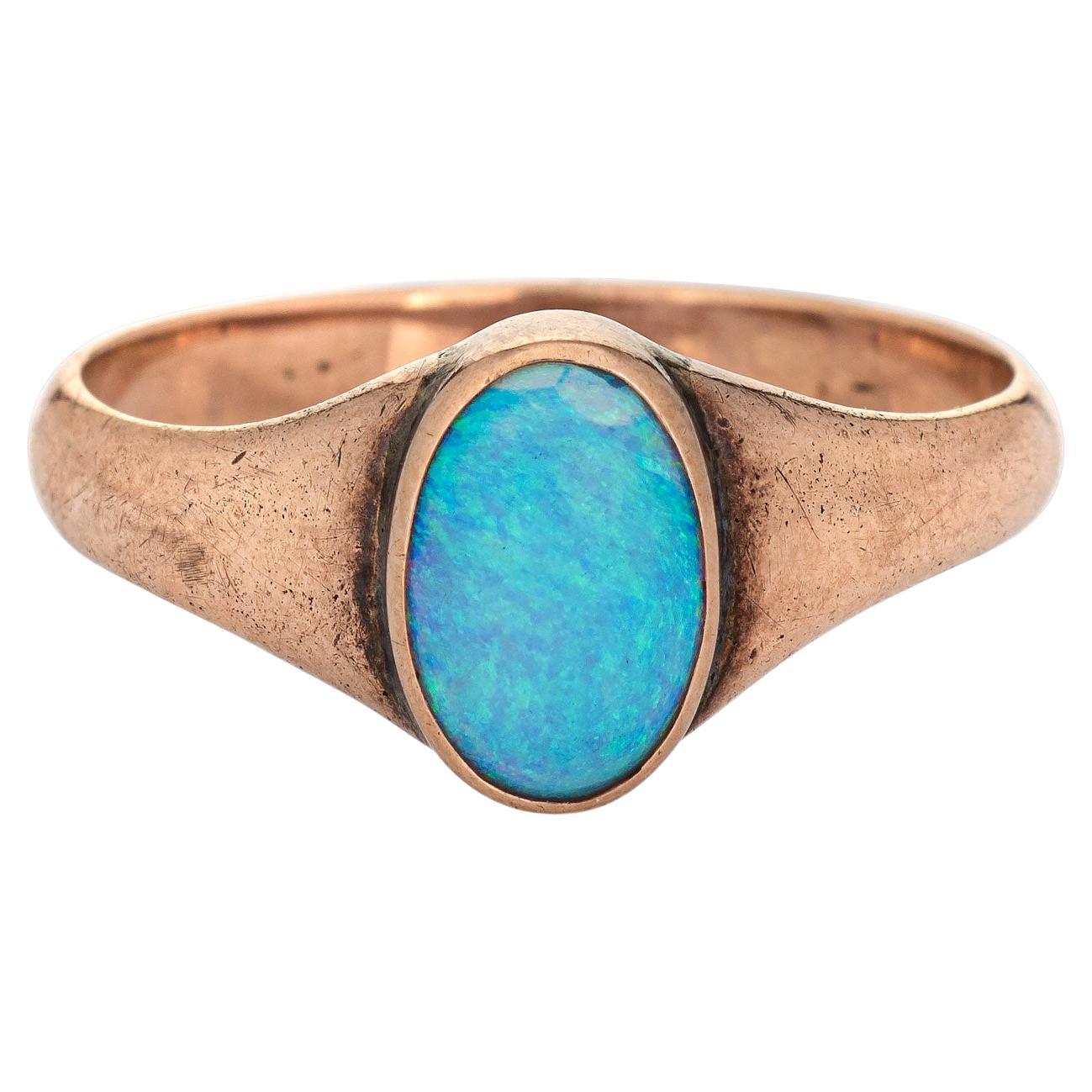 Mens Large Opal Rings 3 For Sale on 1stDibs