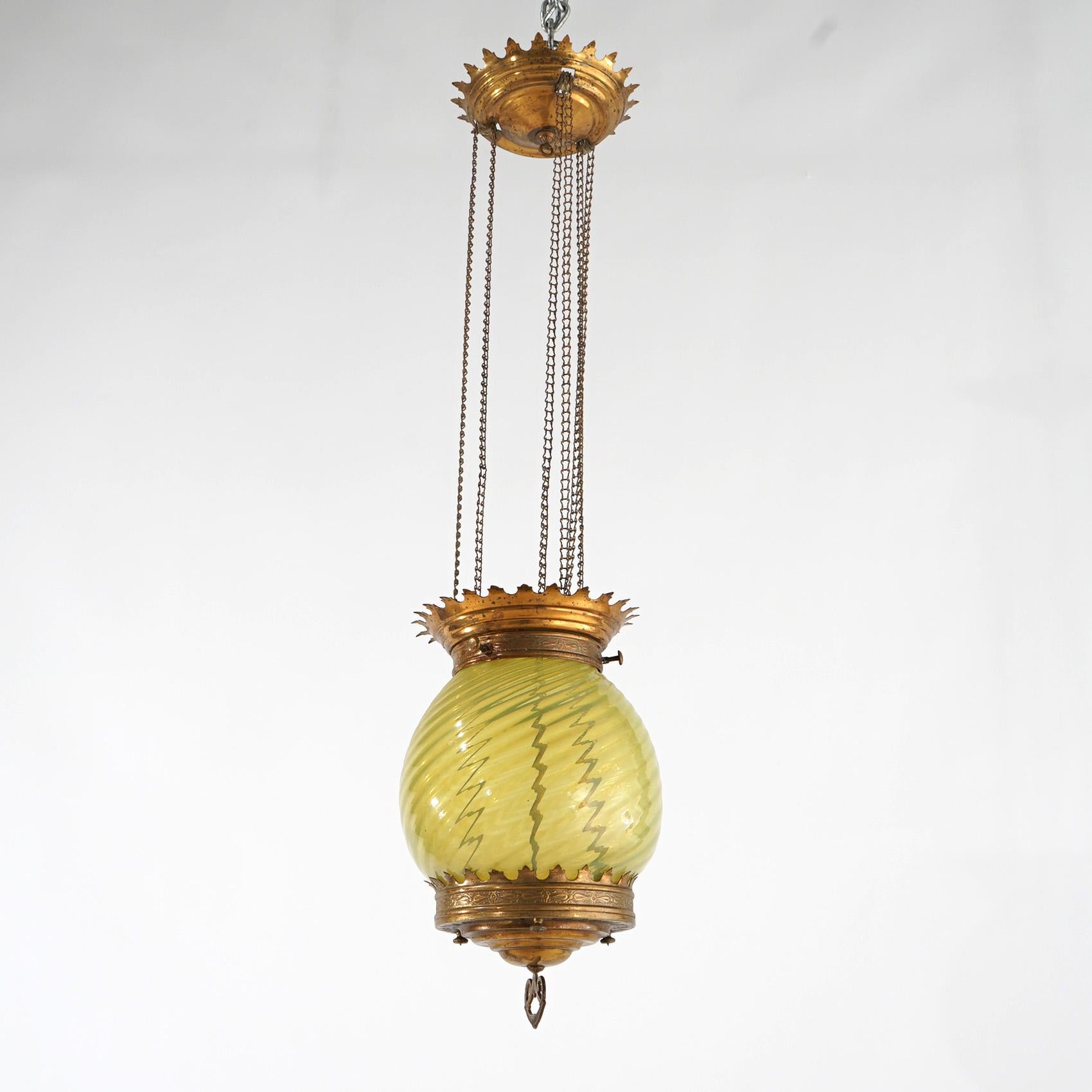 brass hanging lamps