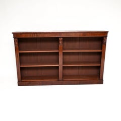 Antique Victorian Open Bookcase