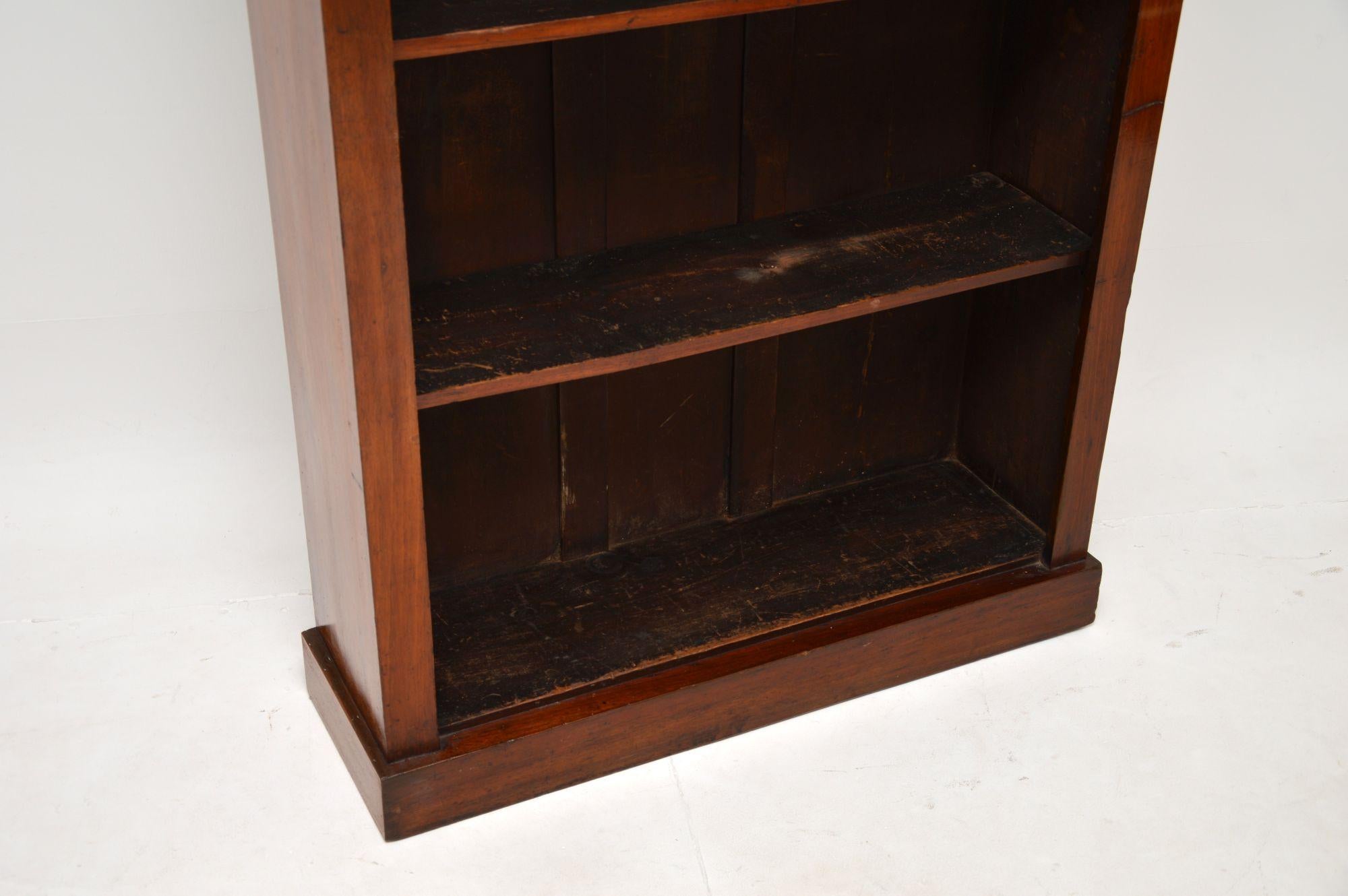 Wood Antique Victorian Open Bookcase