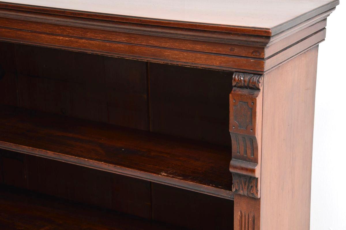 Antique Victorian Open Bookcase For Sale 1