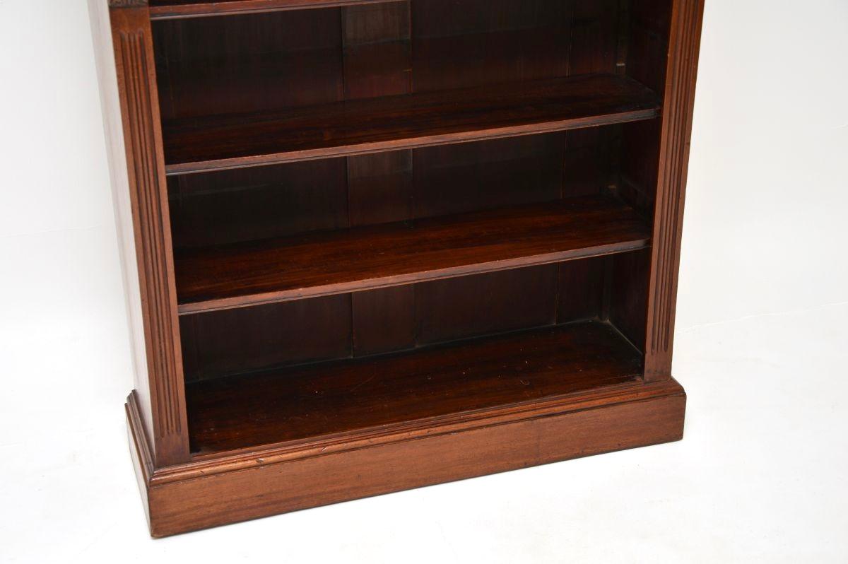 Antique Victorian Open Bookcase For Sale 2