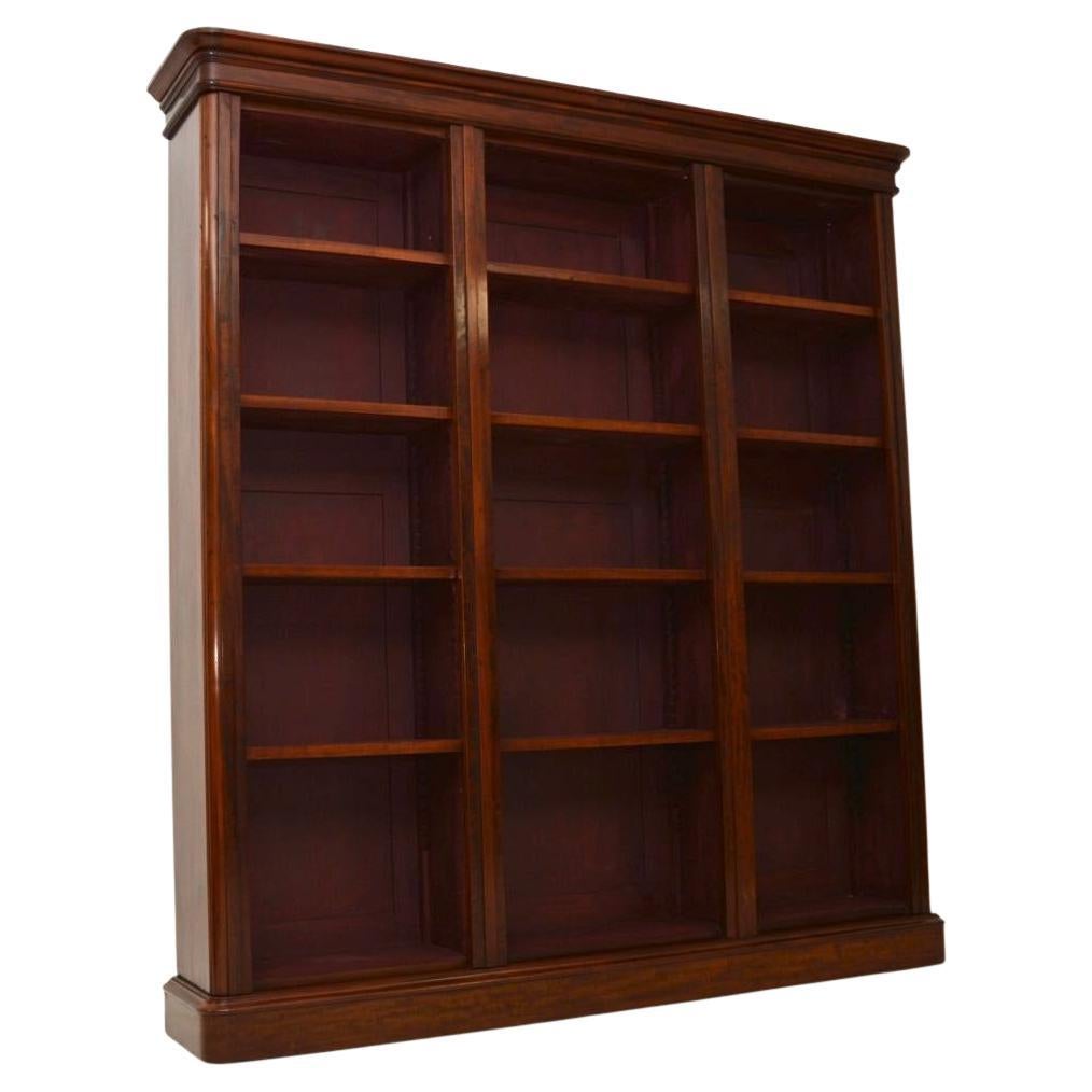 Antique Victorian Open Bookcase