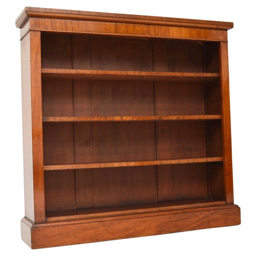 Antique Victorian Open Bookcase