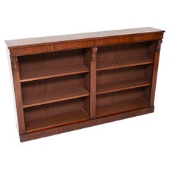 Antique Victorian Open Bookcase
