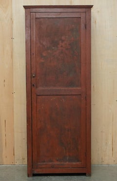 ANTIQUE VICTORIAN ORIGINAL PAINT CIRCA 1880-1900 TOOL SHED CUPBOARD IN PiNE