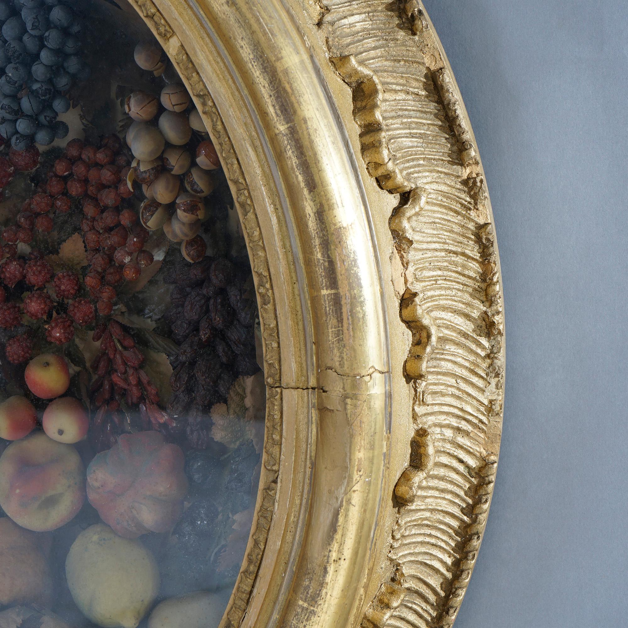 oval shadow box frame