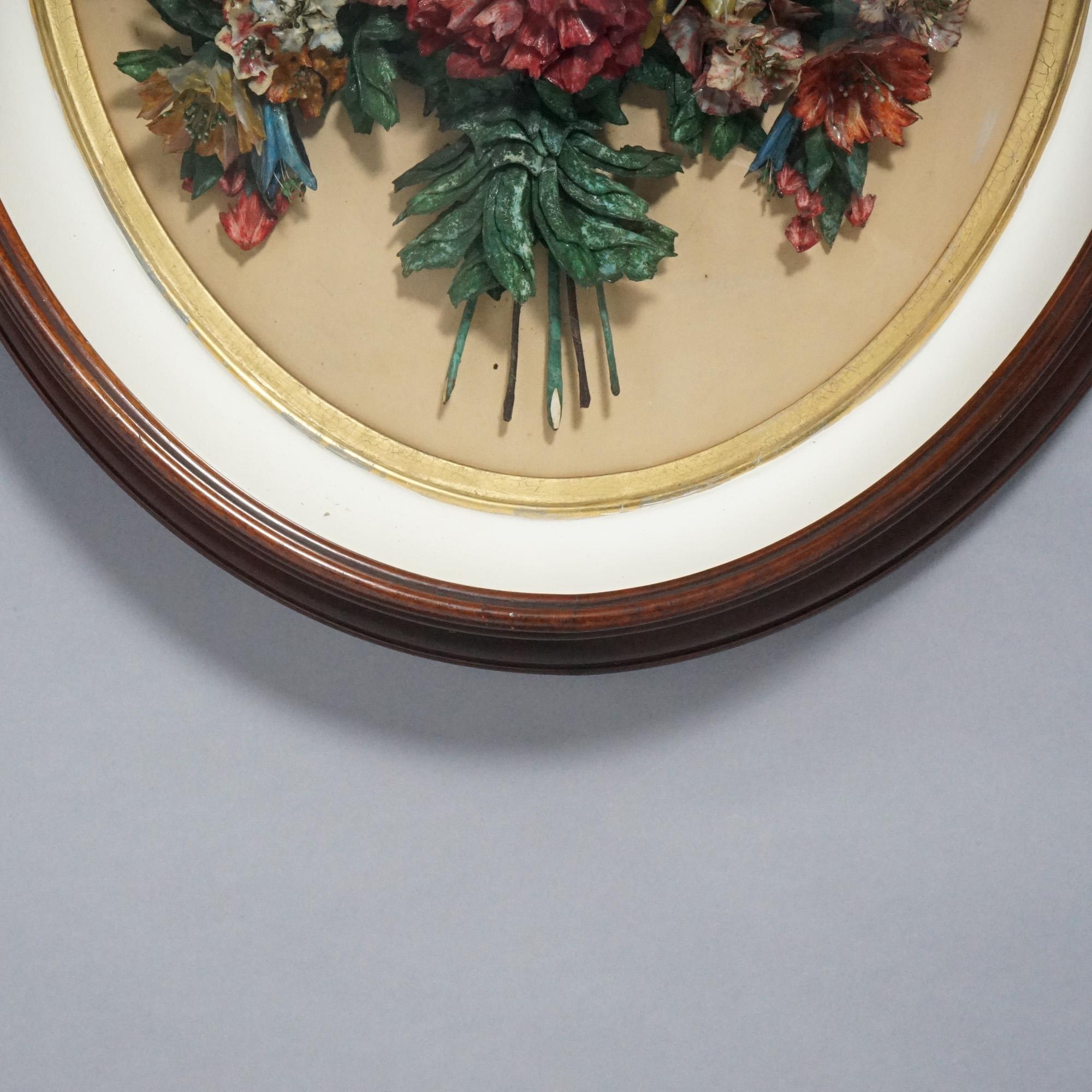 oval shadow box frame