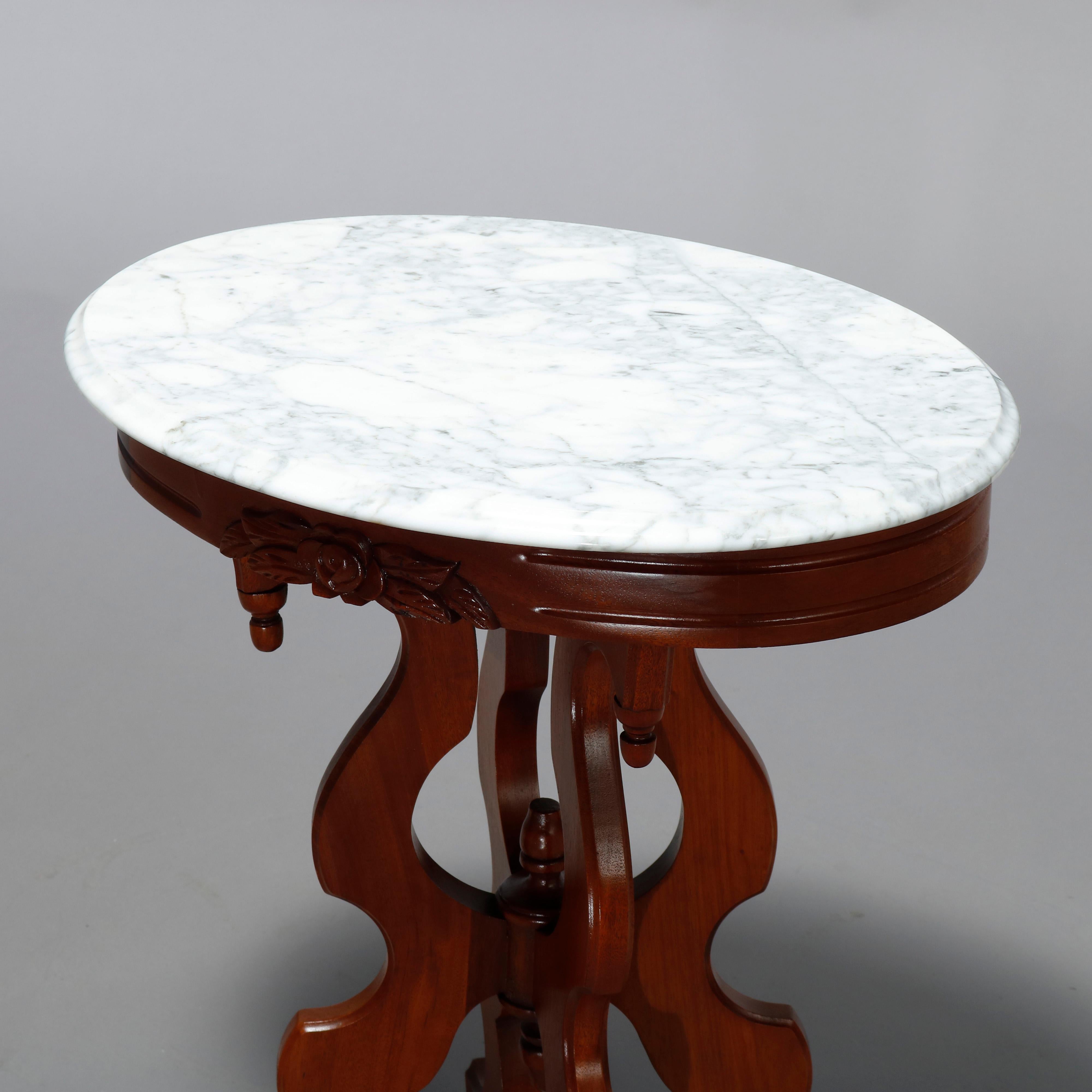 antique victorian marble top side table