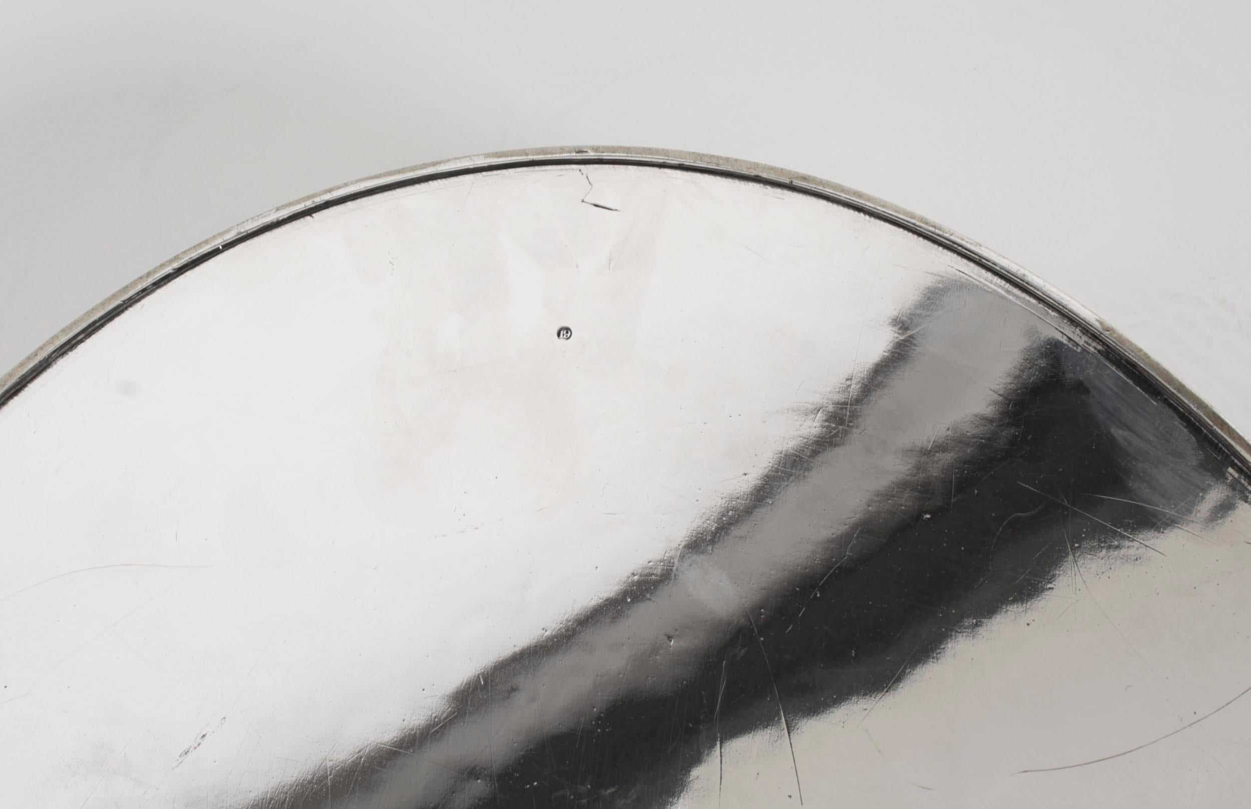 Antique Victorian Oval Silver Plated Gallery Tray 19th Century 14