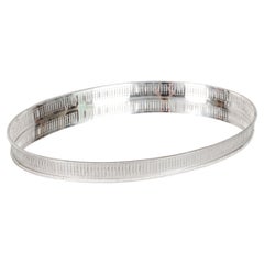 Antique Victorian Oval Silver Plated Gallery Tray 20th Century