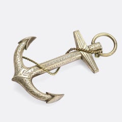 Antique Victorian Oversized Anchor Brooch