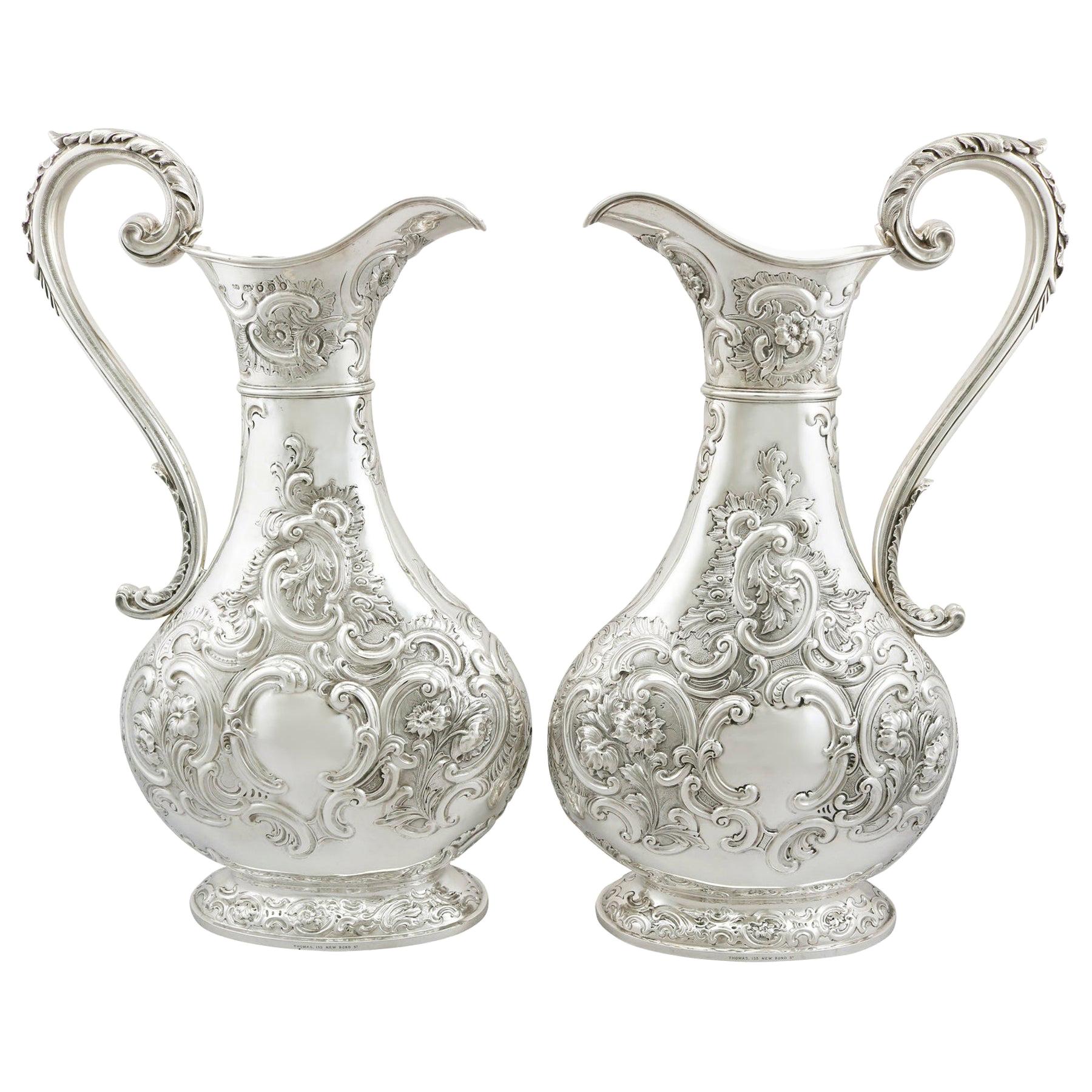 English Antique Silver Milk Jug For Sale at 1stDibs
