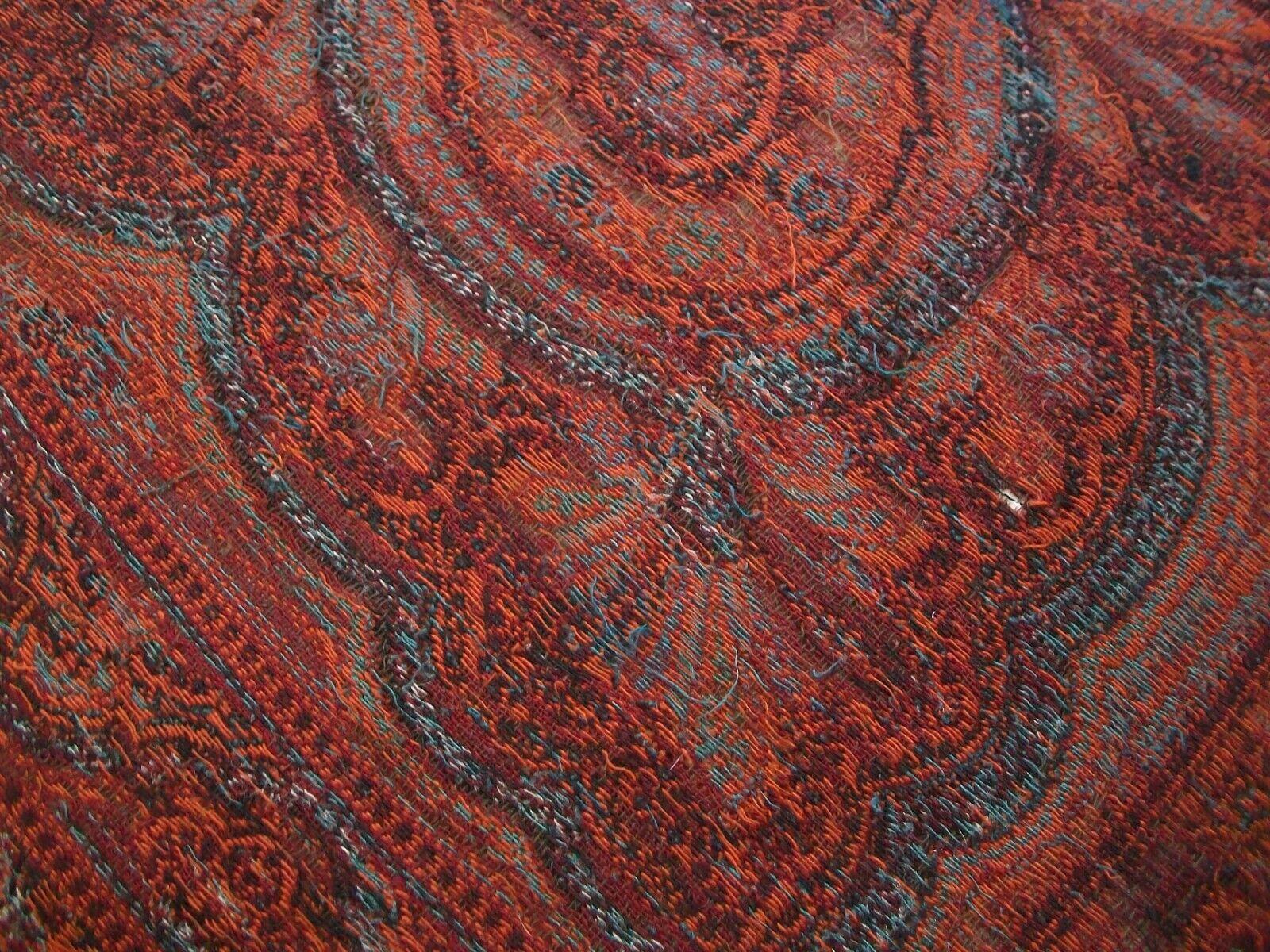 Antique Victorian Paisley Shawl, Fine Weave, Circa 1850's For Sale 5