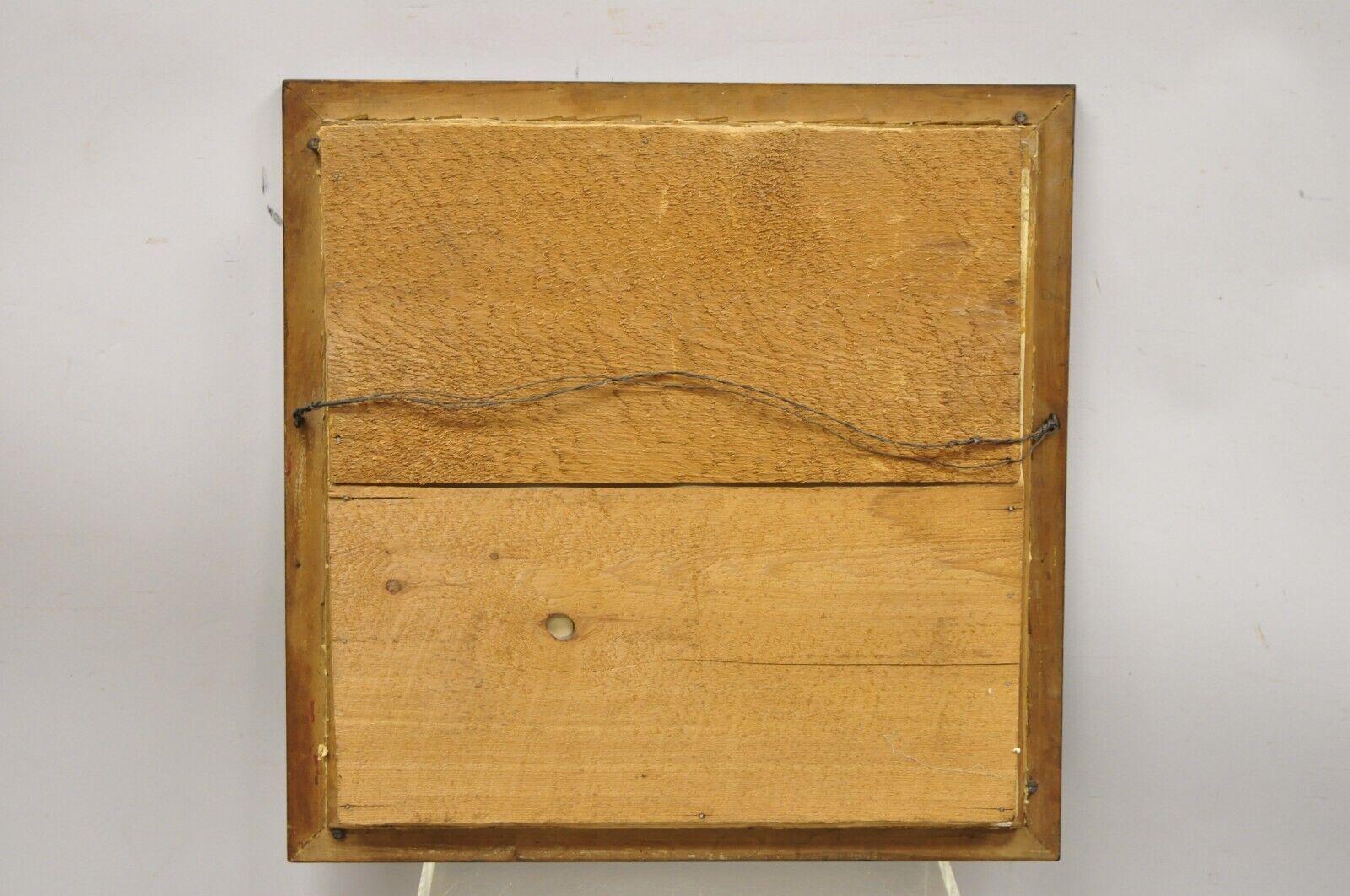 Ancienne boîte de deuil victorienne en papier mâché avec cadre en forme de couronne de deuil, Oddity en vente 3