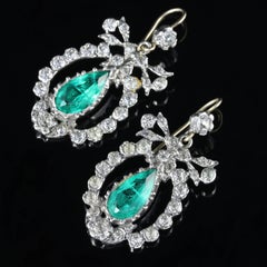 Antique Victorian Paste Earrings, circa 1880