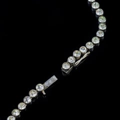 Antique Victorian Paste Necklace Sterling Silver, circa 1900