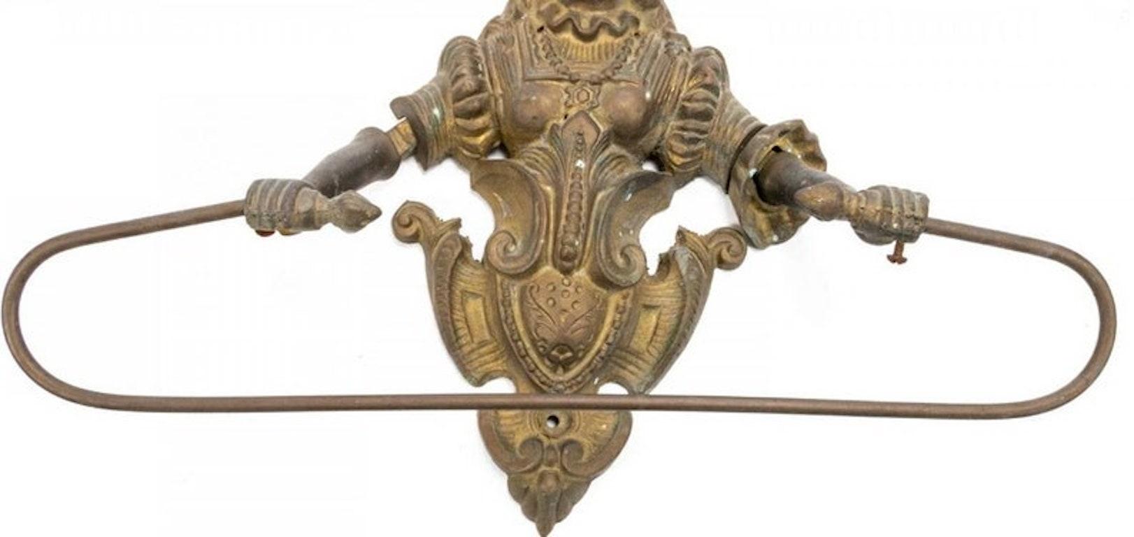 antique towel holder