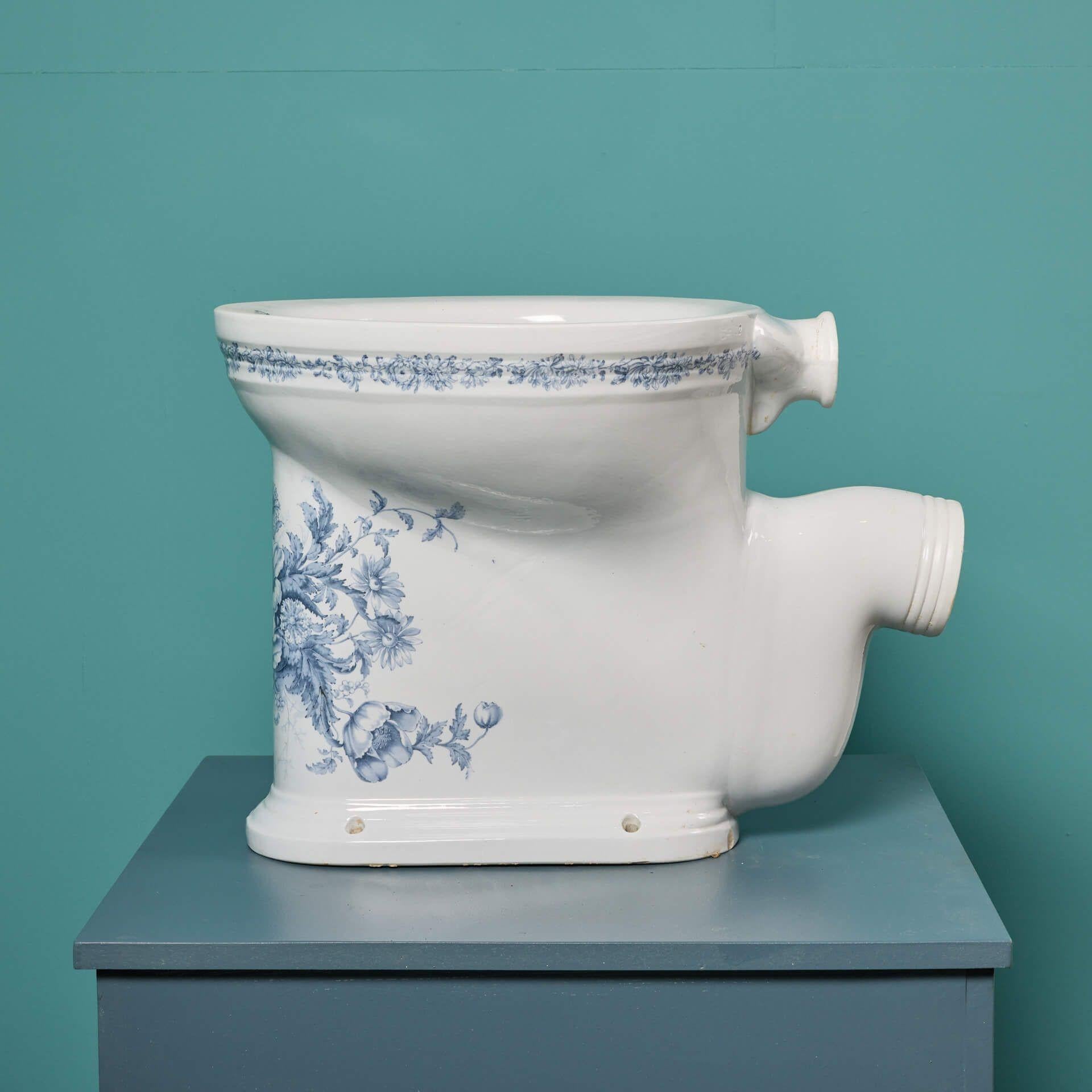 victorian floral toilet